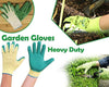 UltraMart Gardening Tools - Falcon Gloves, Flower Cutter/Scissor & Garden Tool Wooden Handle (3pcs-Hand Cultivator, Small Trowel, Garden Fork)